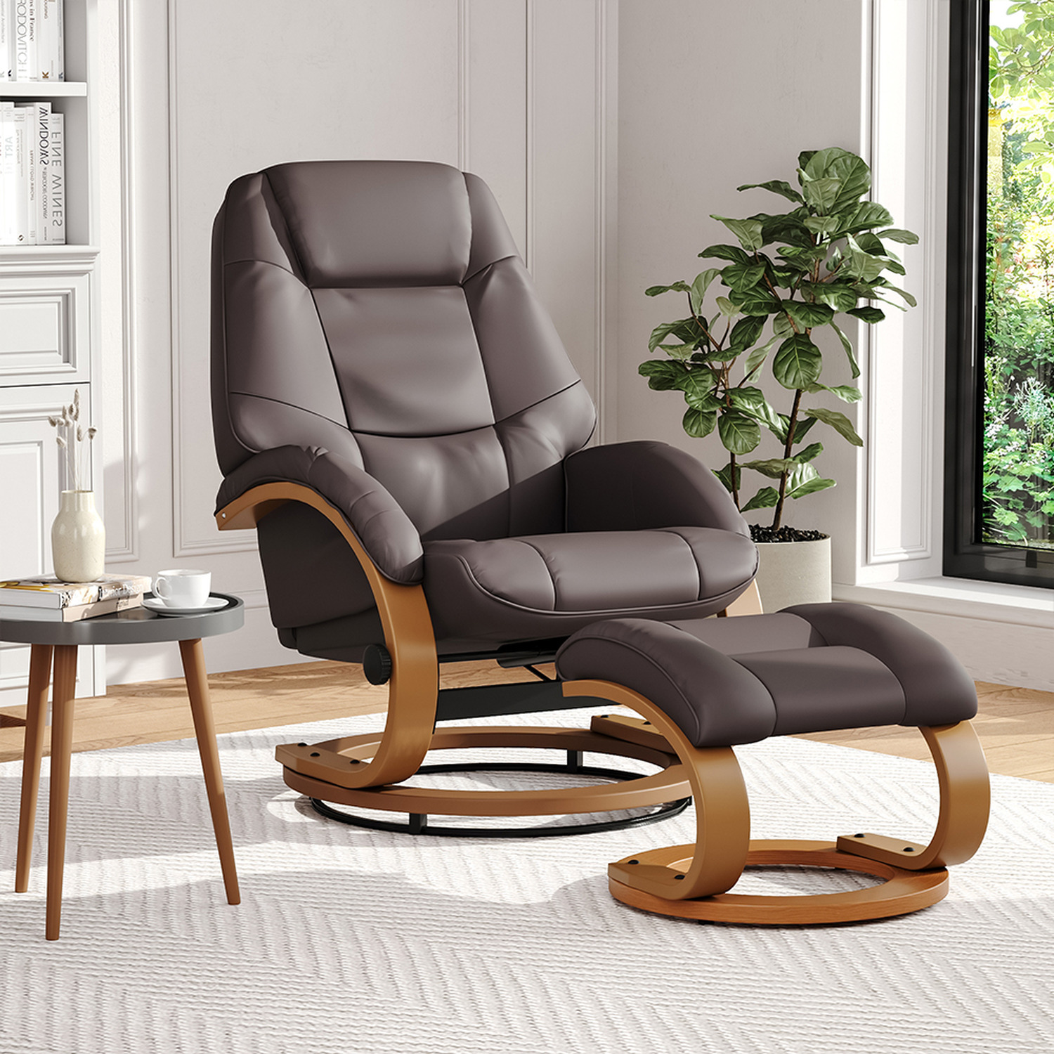 leather swivel recliner chairs