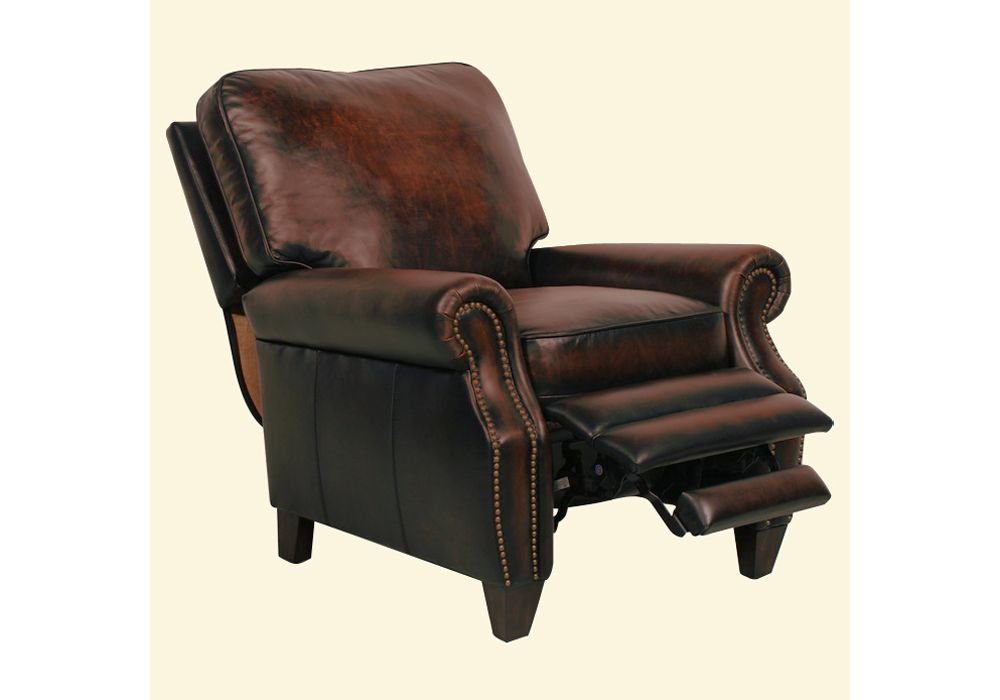 barcalounger leather recliner