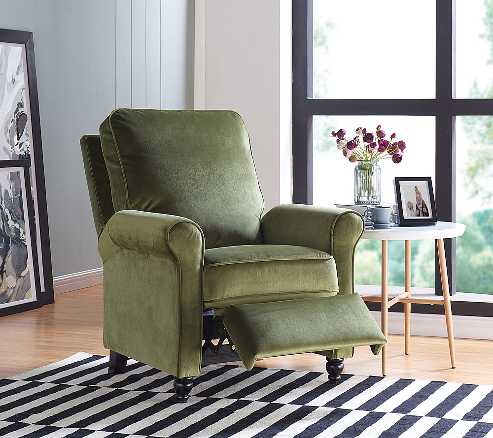 green recliner