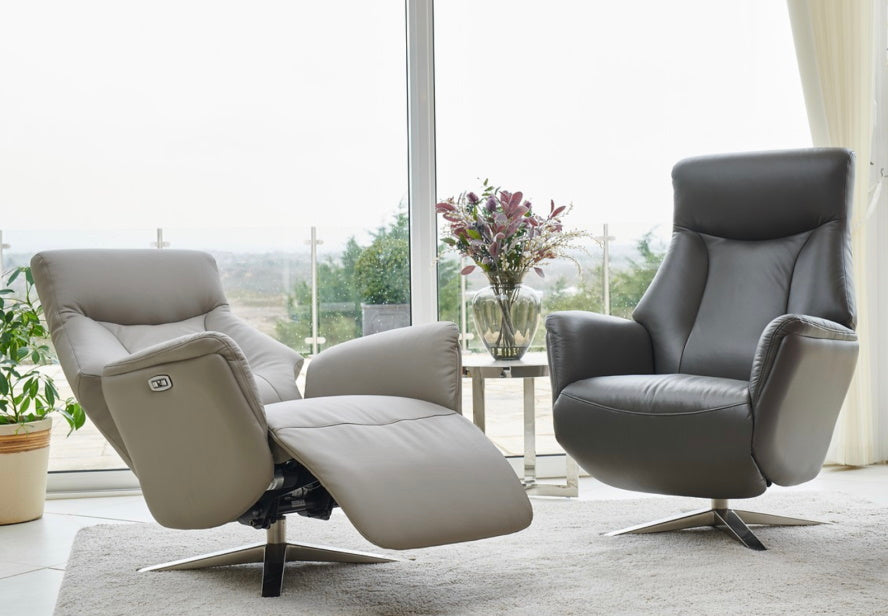 leather swivel recliner chairs