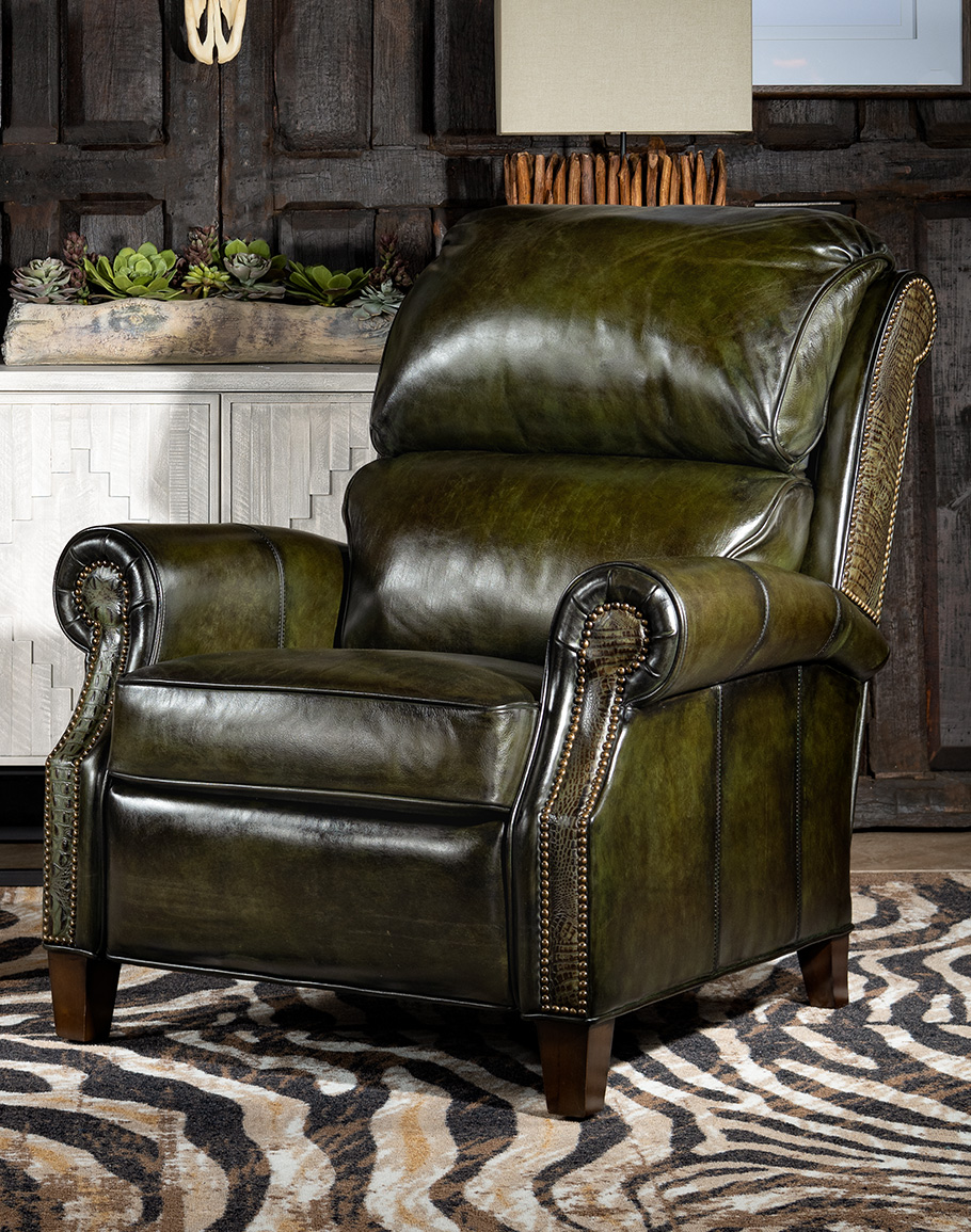 green recliner