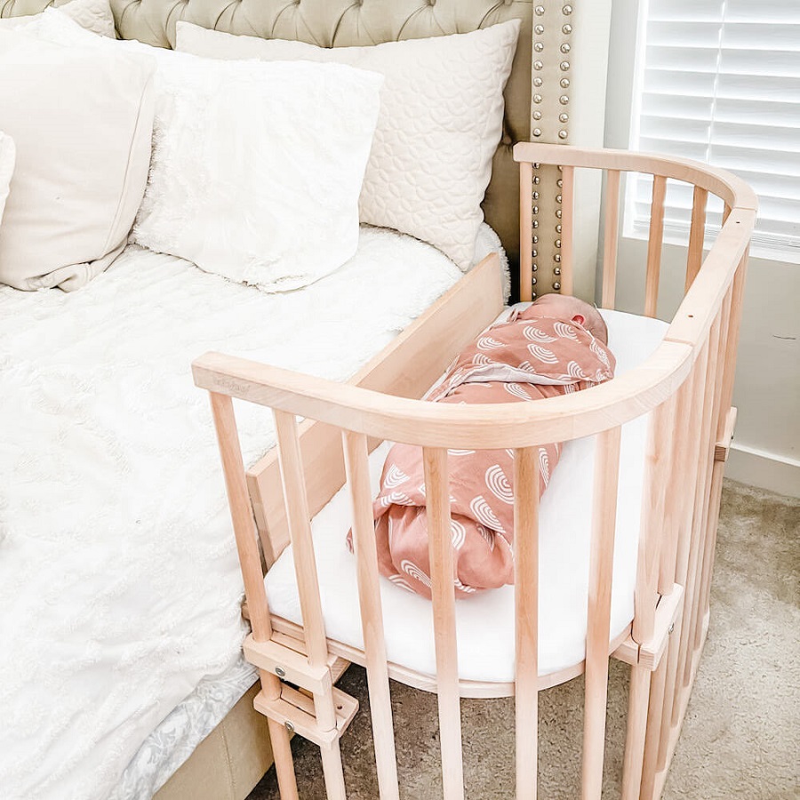 baby fell off bed onto carpet