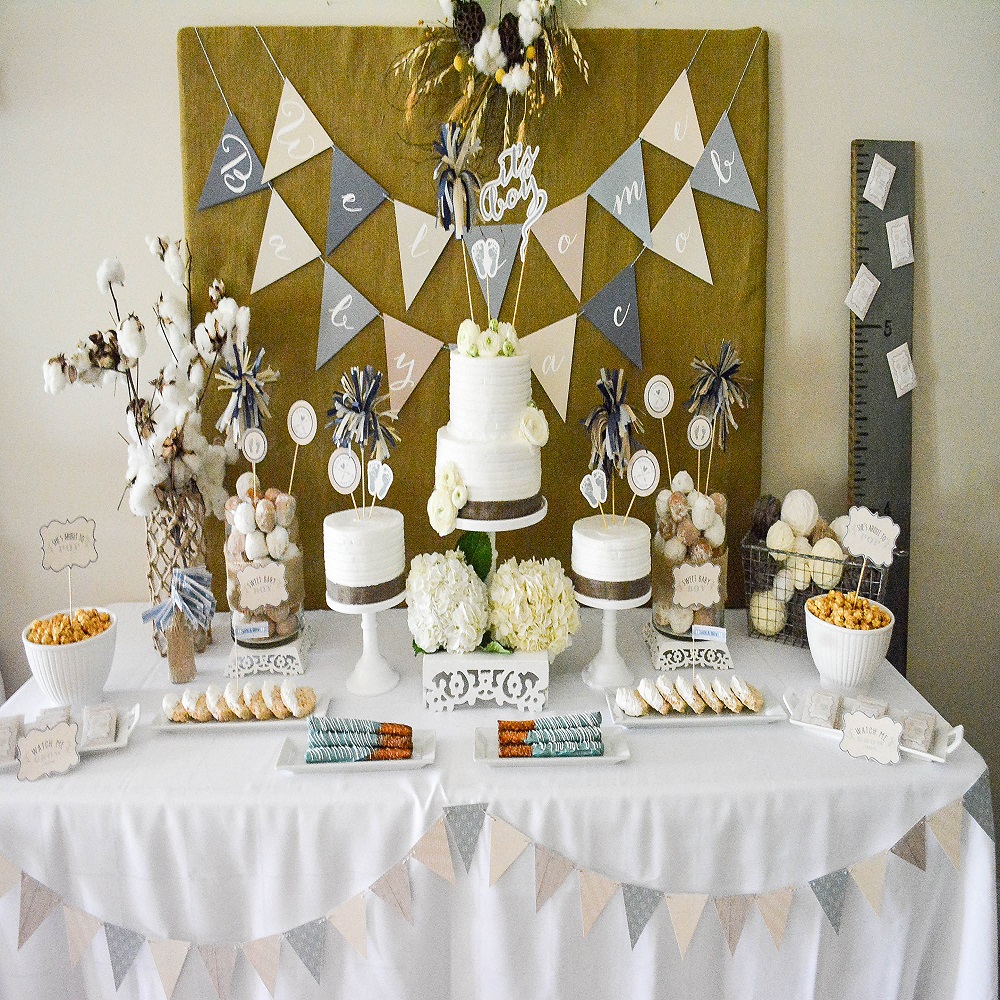 baby shower brunch table