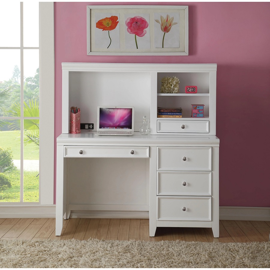 kids desk with shelves