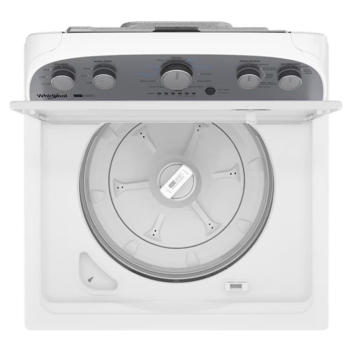 whirlpool washer with removable agitator