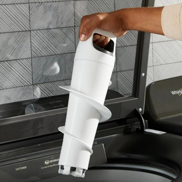 whirlpool washer with removable agitator