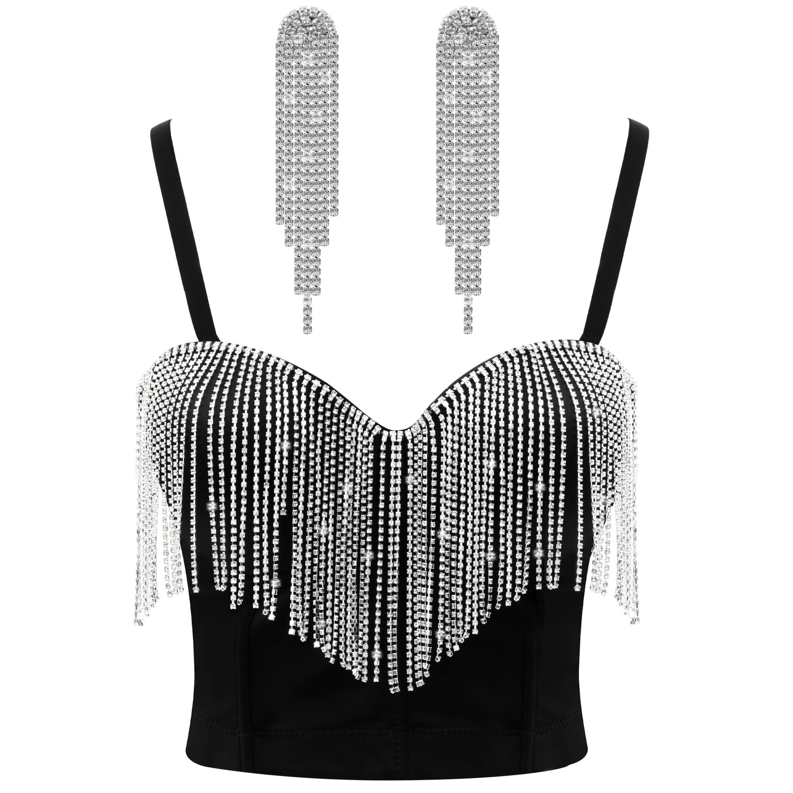 rhinestone crop top